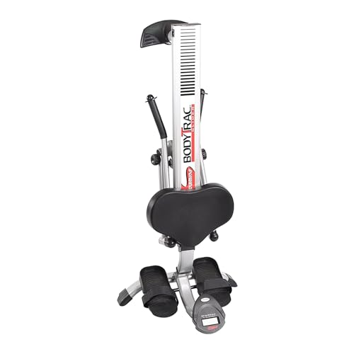 Stamina BodyTrac Glider Hydraulic Rowing Machine with Smart Workout App - Rower Workout Machine with Cylinder Resistance