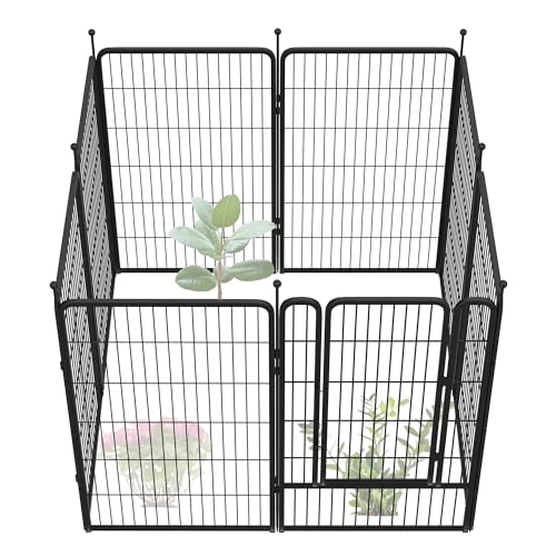 FXW Garden Fence 40in(H) x 36.0ft(L), 16 Panels Decorative Dog Fence Outdoor for The Yard – Heavy Duty Metal Animal Barrier for Dog and Rabbit