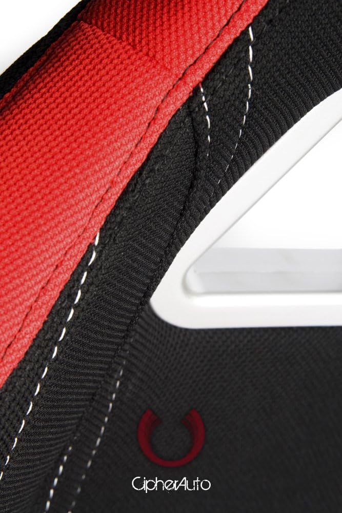 Racing Seats -Red and Black Cloth - Pair