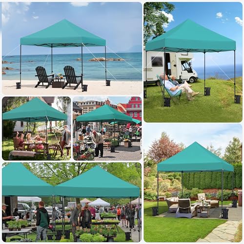Yaheetech Heavy Duty Pop Up Canopy Tent, 10x20 Commercial Instant Shelter Tent for Wedding, Parties, Adjustable Outdoor Canopy with Wheeled Carry Bag