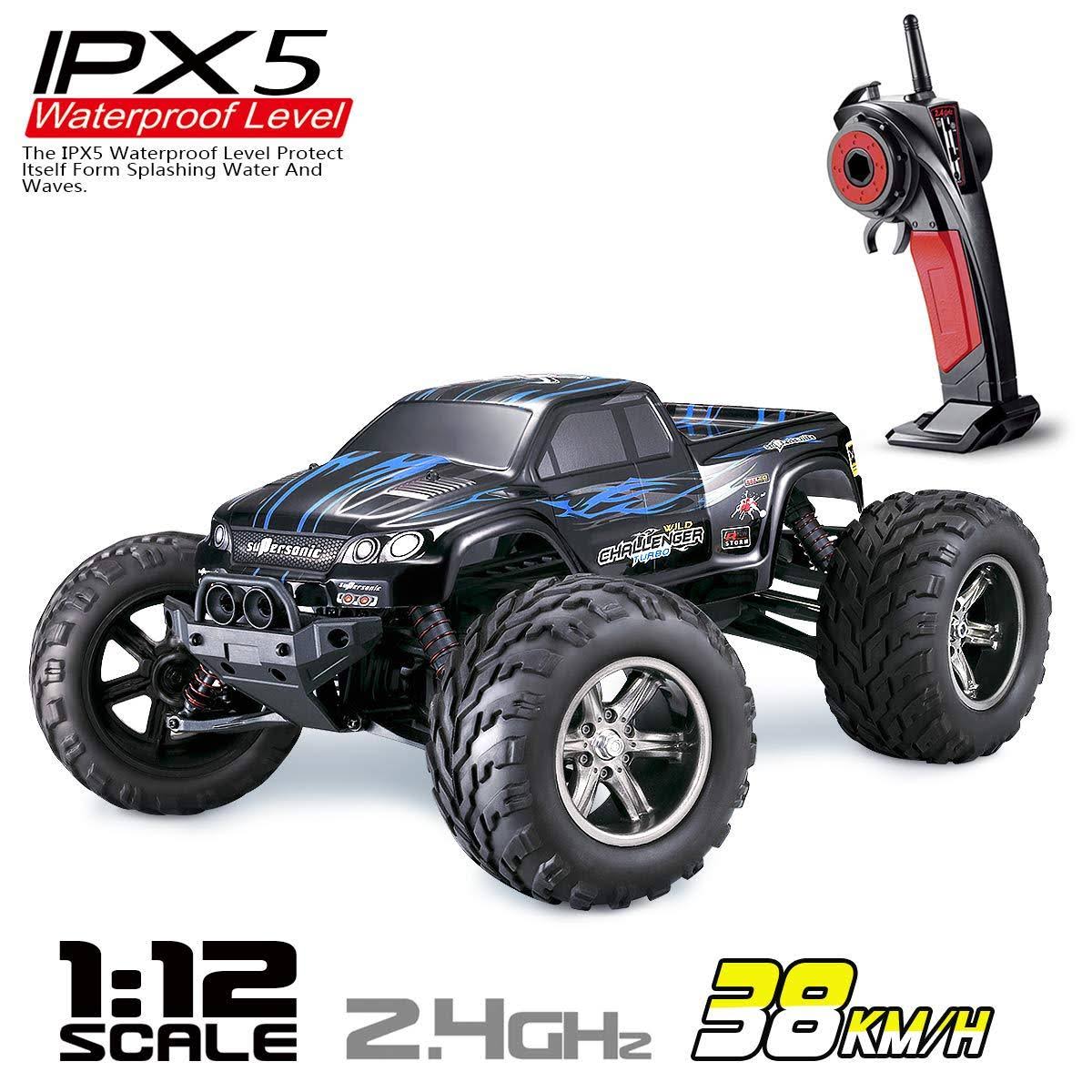 Hosim All Terrain RC Car 9112, 38km/h 1/12 Scale Radio Controlled Electric Car - Offroad 2.4GHz 2WD Remote Control Truck - Best