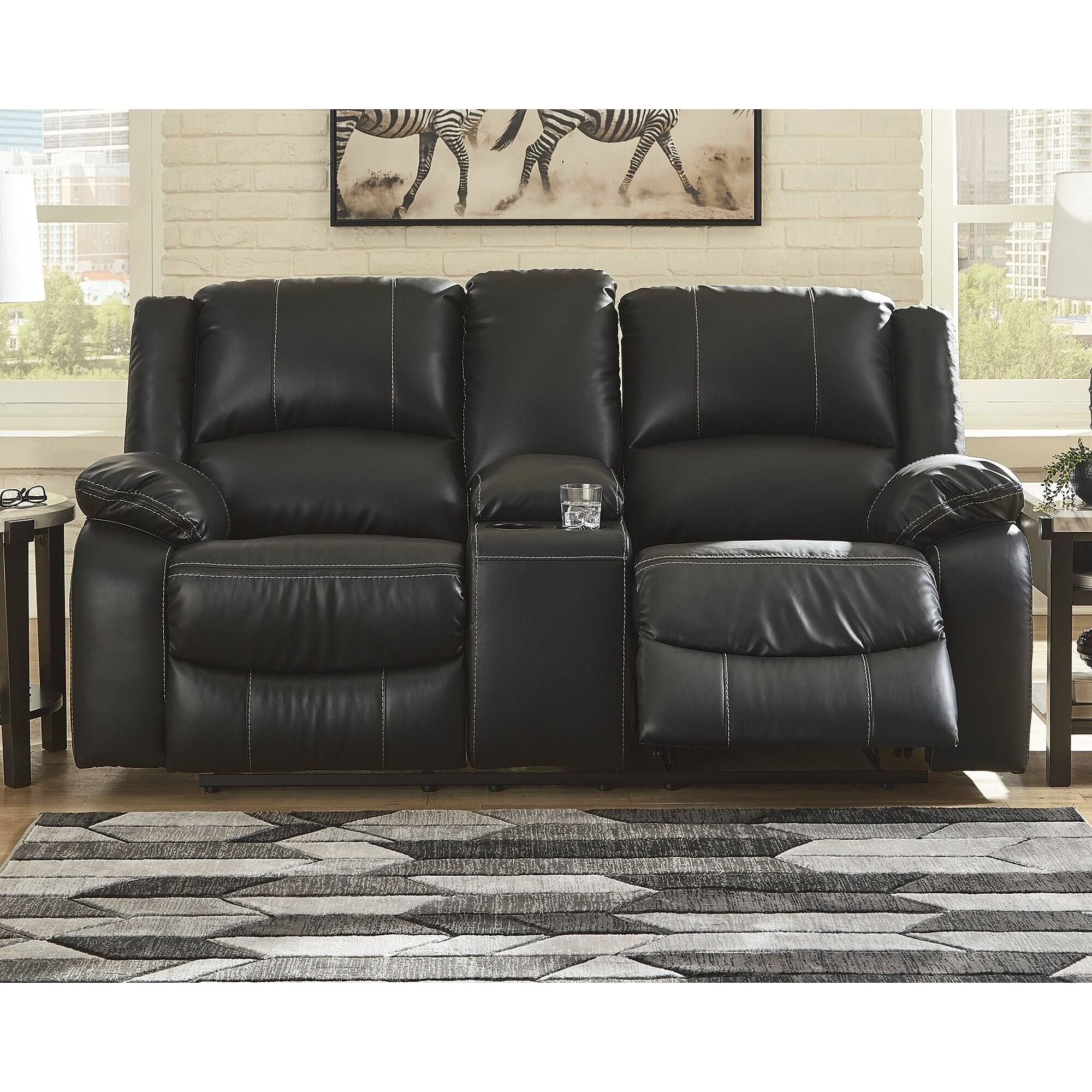 Ashley Calderwell Reclining Loveseat with Console