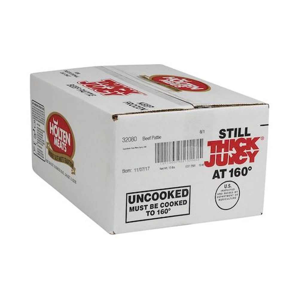 Thick N Juicy 8-1 Beef Patty Hamburger, 2 Ounce -- 120 per case