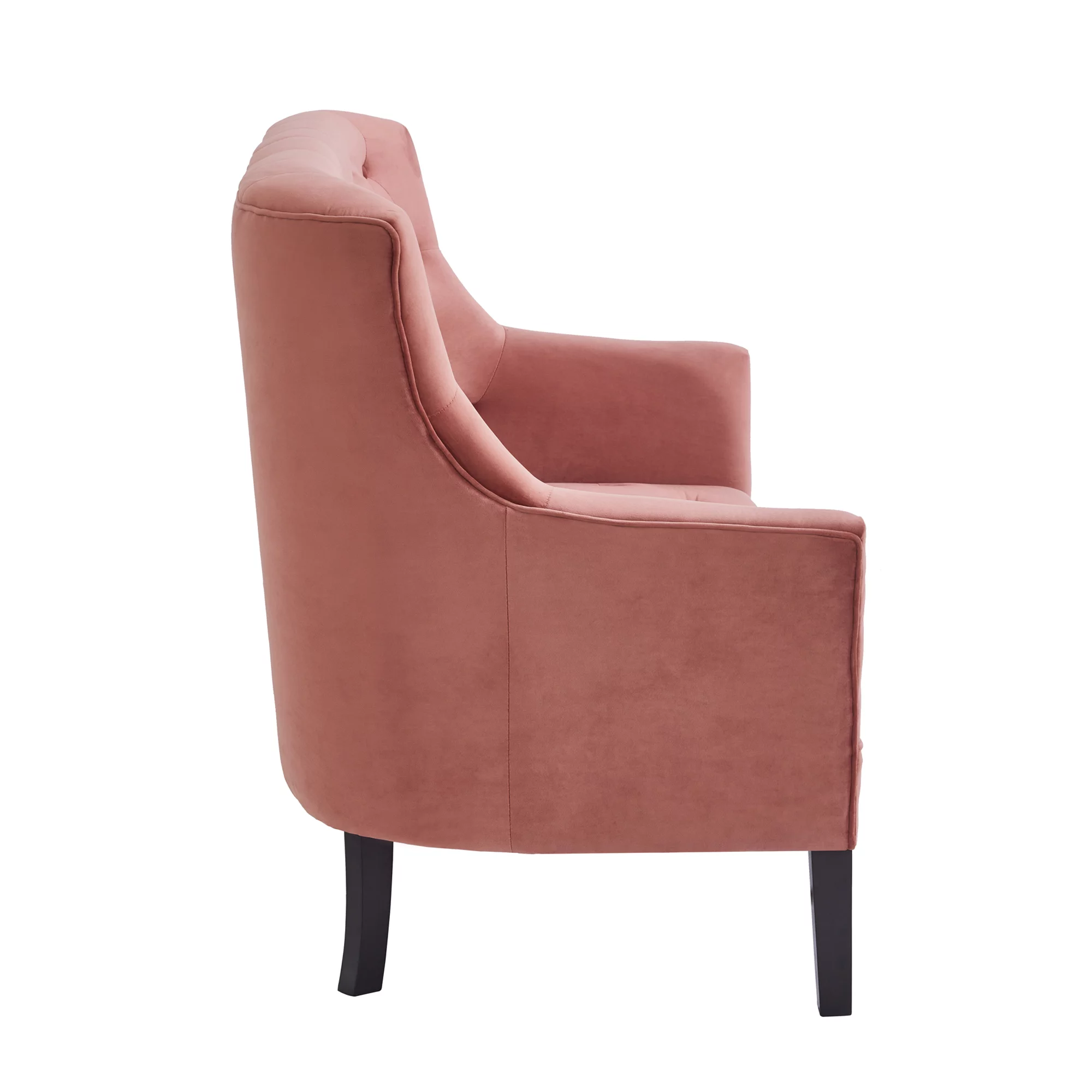 GEXPUSM Loveseat Sofa Couch, Mid-Century Modern Couch Love Seats Sofa for Living Room, Velvet Upholstered Small Couch for Bedroom