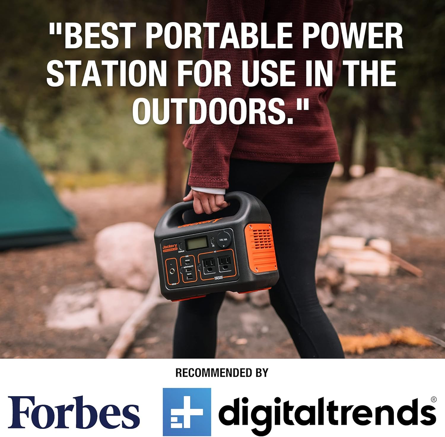 Jackery Portable Power Station Explorer 300, 293Wh Backup Lithium Battery, 110V/300W Pure Sine Wave AC Outlet
