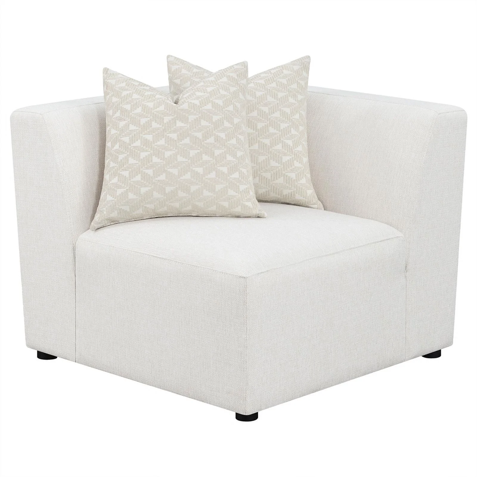 Pemberly Row 6-piece Fabric Upholstered Modular Sectional Pearl