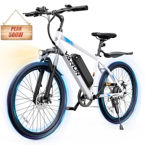 VARUN Electric Bike - Ebikes for Adults 350W (Peak 500W) 20MPH Commuter Ebike with 36V Removable Battery