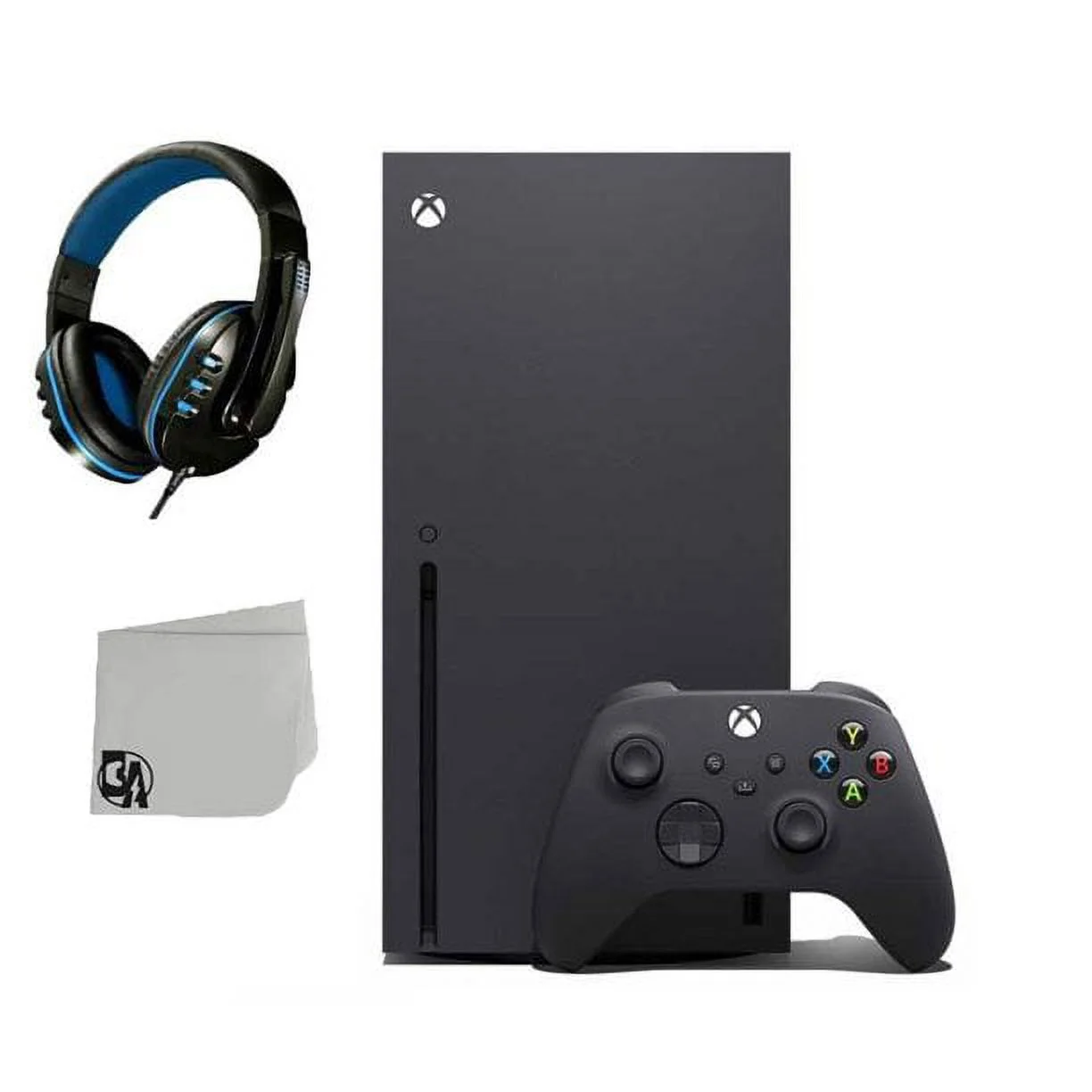 Pre-Owned Xbox Series X Video Game Console Black with Dirt 5 BOLT AXTION Bundle