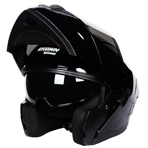 Modular Motorcycle Helmet with Flip-Up Design, DOT Approve with Extra Clear Visor, Full Face Motorcycle Helmets