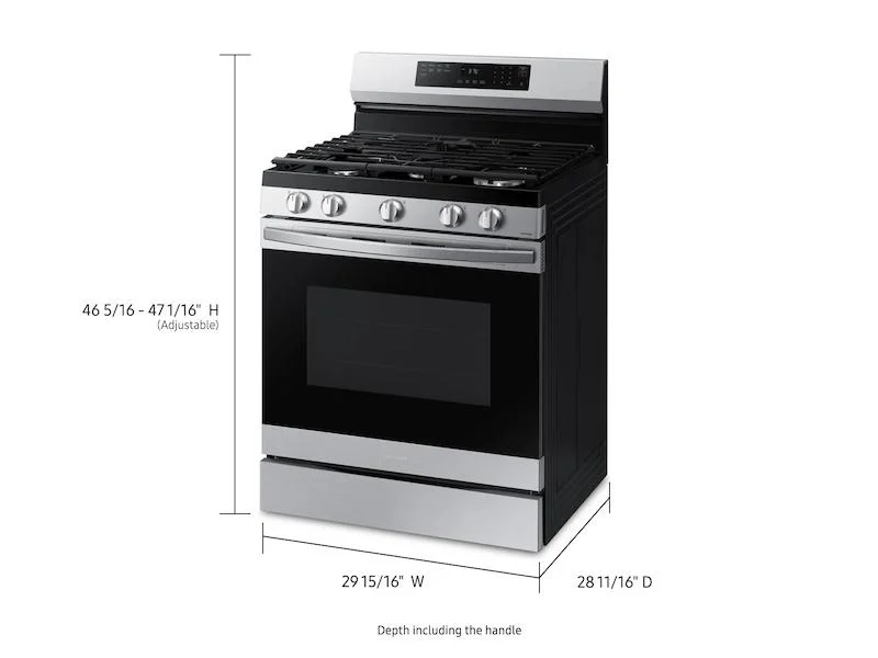 Samsung 30 Inch Smart Freestanding All Gas Range with Natural Gas