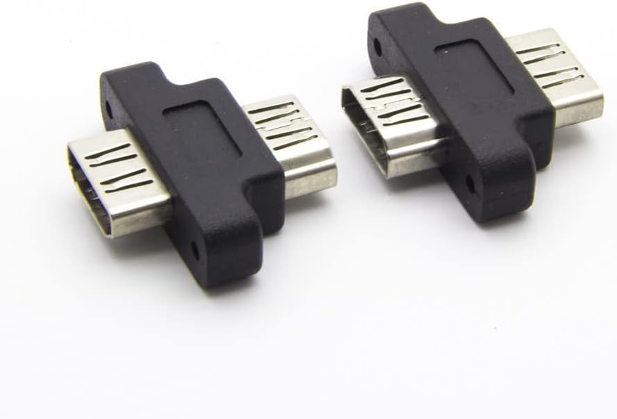 HDMI Coupler HDMI Connector Male to Male Adapter HDMI Joiner Extender with Panel Mount Holes (5 Packs)