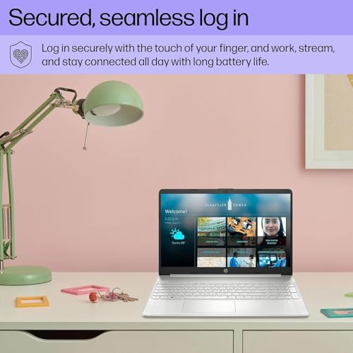 HP 15.6 Inch Business Laptop | Backlit Keyboard, Fingerprint Reader | Intel Core 11th Gen Quad-Core Processor | 32GB RAM