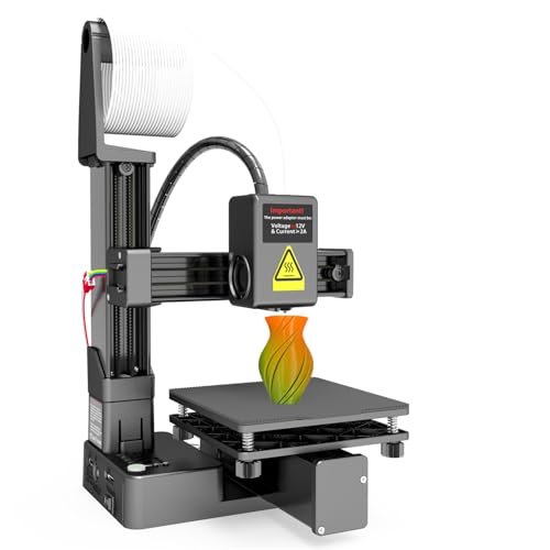 Portable 3D Printer - Compact FDM 3D Printer with Removable Build Plate, PLA & TPU Filament Compatibility, 0.4mm Nozzle, 100x100x100mm Build Volume