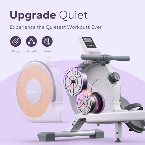 MERACH Rowing Machines for Home, Magnetic Rowing Machine with 16 Levels, Rower Machine of Quiet Resistance