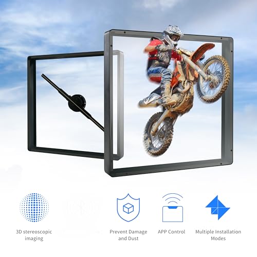 3D Hologram LED Fan, 3D Holographic Video Projector Supports WiFi, Phone App and TF Card