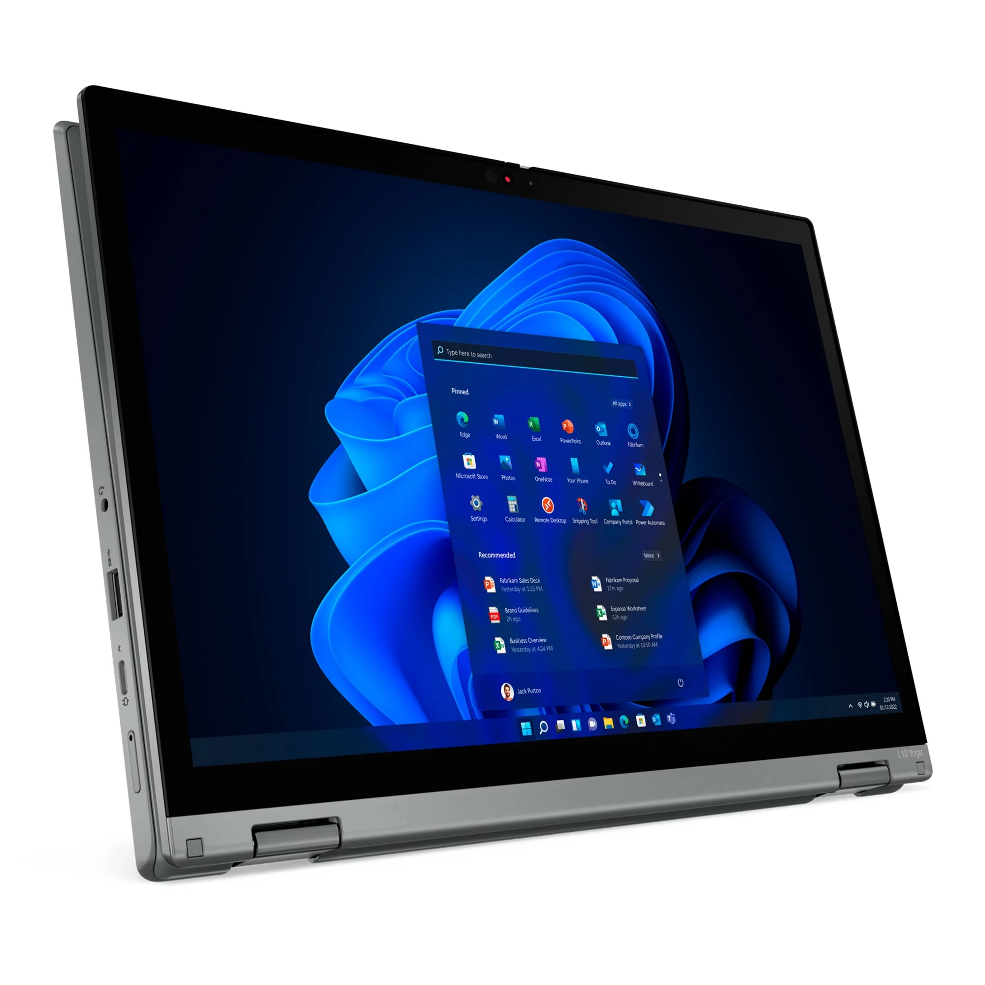 Lenovo ThinkPad L13 Yoga Gen 3 AMD Laptop, 13.3" IPS LED , Ryzen 5 PRO 5675U, AMD Radeon Graphics, 8GB, 512GB, One YR Onsite Warranty