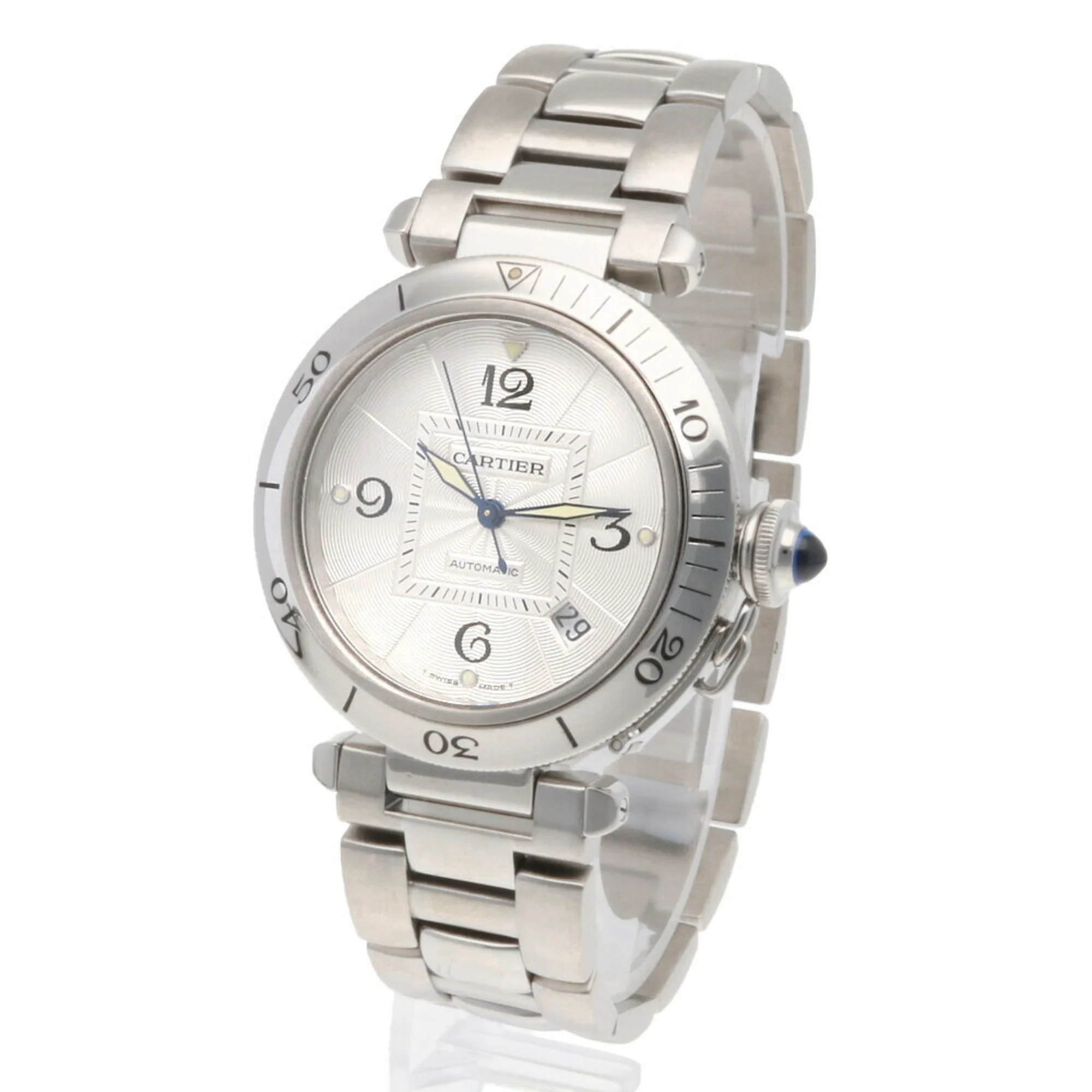 Pre-Owned Cartier CARTIER Pasha 38MM watch stainless steel W31031H3 (2378) self-winding men's (Good)