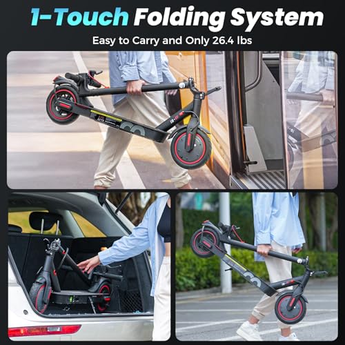 iScooter Electric Scooter for Adults & Teens, 25/19/18 Miles Long Range, 21/20/19 Mph Top Speed, 500W Peak Motor