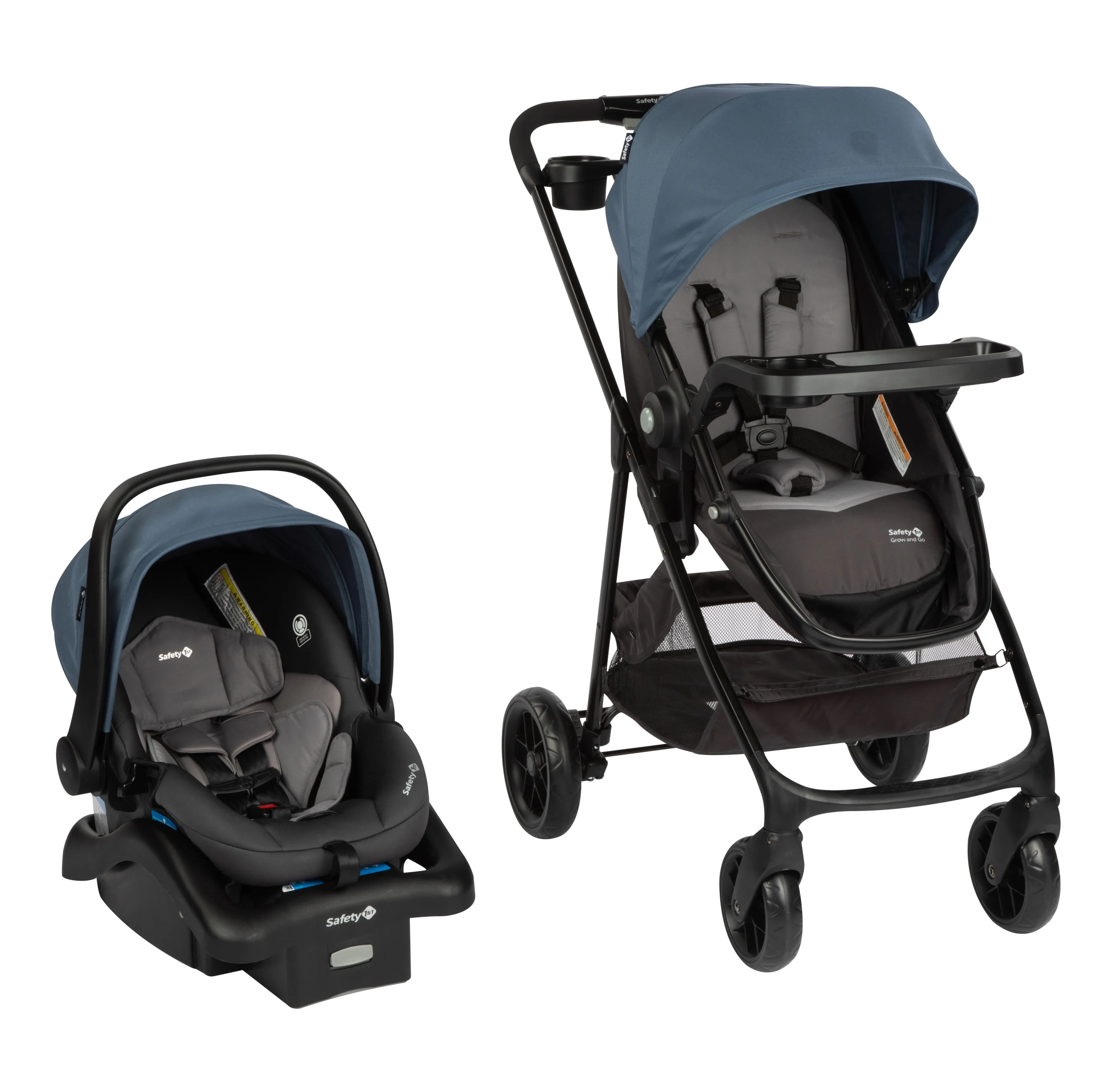 Safety 1st Grow and Go Sprint Modular Travel System Stroller with Rear-Facing Infant Car Seat, Whisper Grey