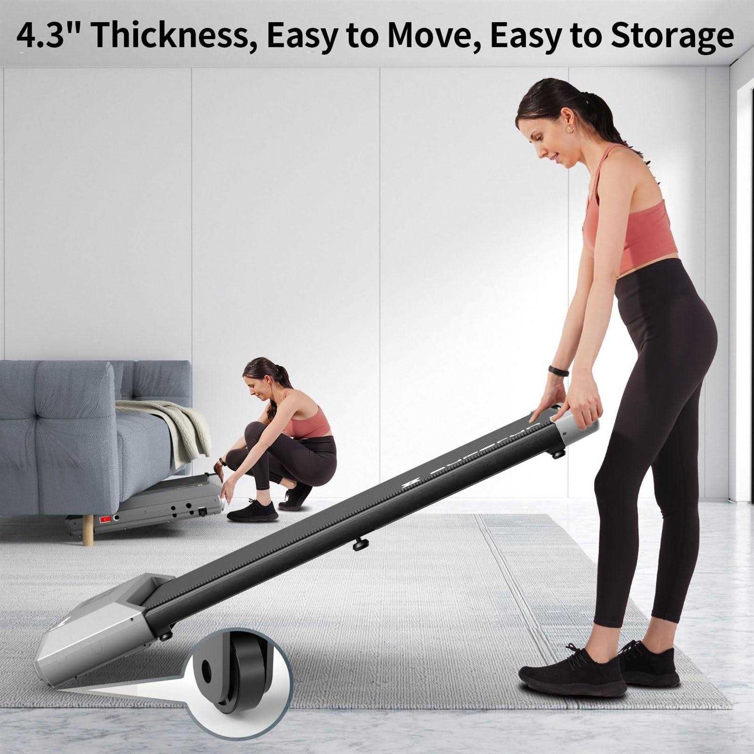 SupeRun 2024 Newest Smart Walking Pad Treadmill Under Desk Treadmill for Home Office - Sports Supplies Online Store