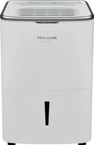 Frigidaire 50-Pint Portable Dehumidifier with Wi-Fi and Energy Star Certification for Medium/Large Rooms & Basements, Custom Humidity Control
