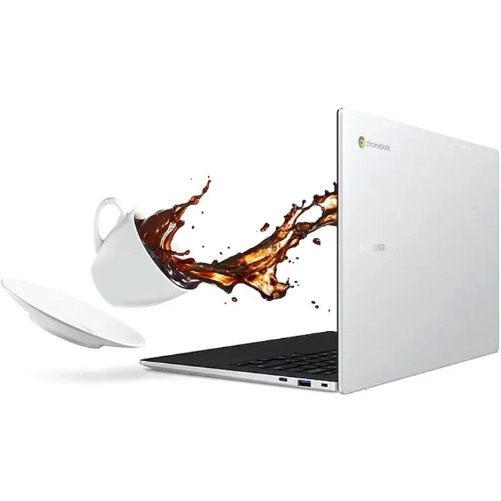 Samsung Galaxy Chromebook Go, 14" HD LED, Intel Celeron N4500, 4GB RAM, 64GB Storage, ChromeOS, Silver, XE340XDA-KA2US