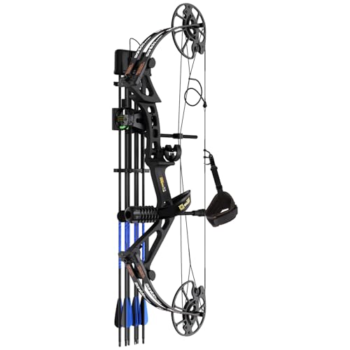 Sanlida 2024 New Dragon X7 Ready to Hunt Compound Bow Package for Adults, Archery Compound Bow and Arrow Set, 0-70 Lbs Draw Weight