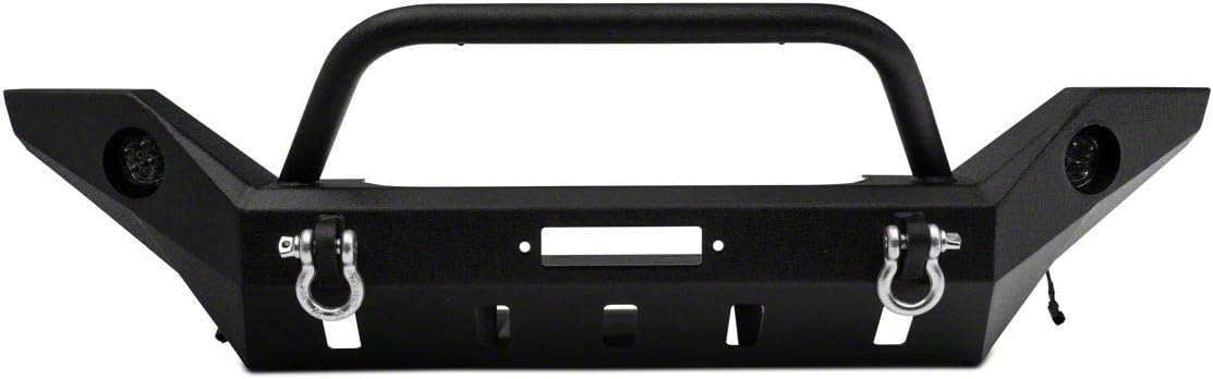 Barricade Extreme HD Full Width Front Bumper with LED Fog Lights Compatible with 07-18 Jeep Wrangler JK