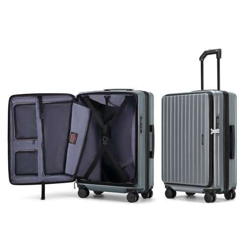 ROAMING Grace Expandable Carry On Luggage Airline Approved, 20 Inch Hardside Carry On Suitcase with Wheels