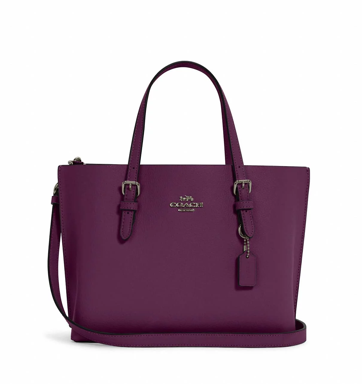 Coach Leather Mollie Tote 25, Boysenberry - Radiant Selections