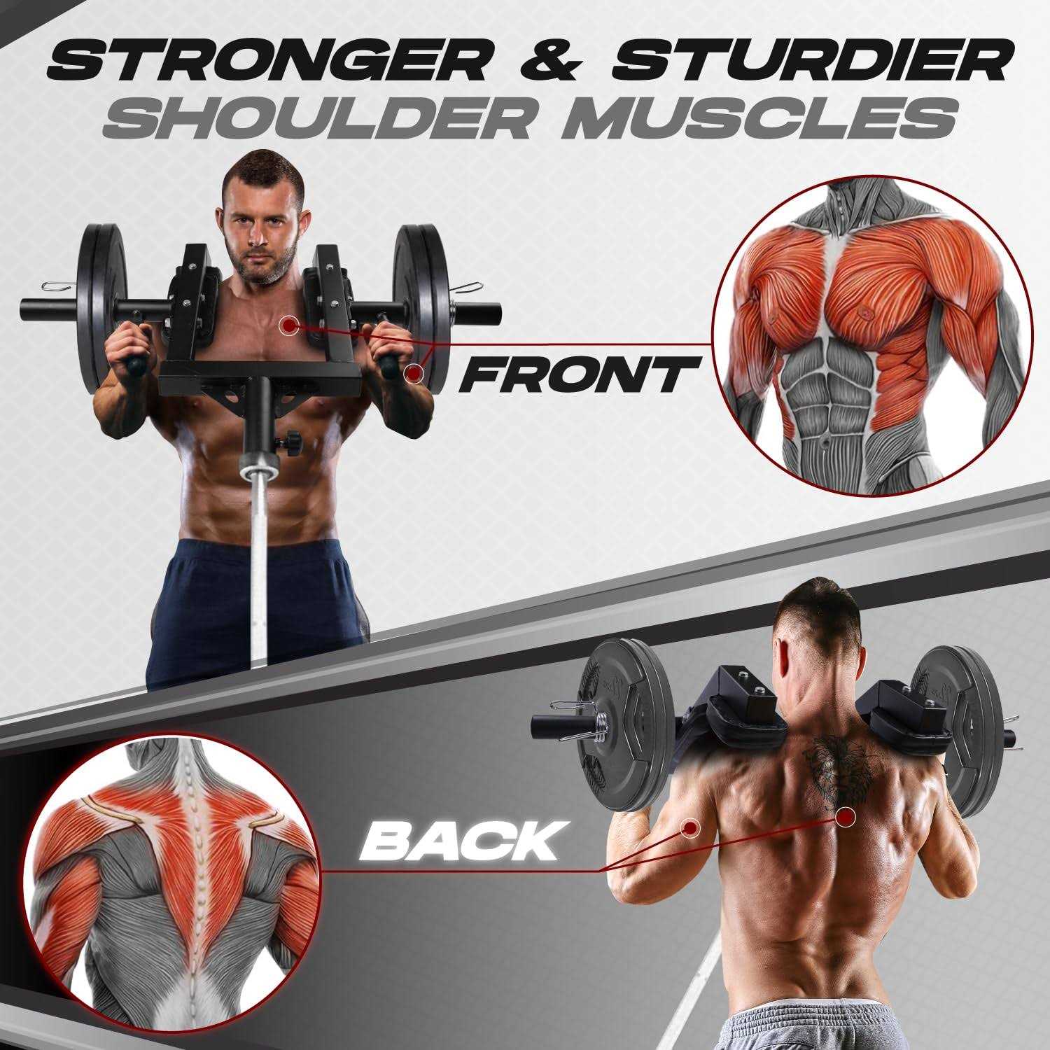 Yes4all Viking Press Landmine Handle Attachment for 2-Inch Olympic Barbell – 3 Hand Grip Positions - Sports Supplies Online Store