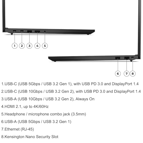 Lenovo ThinkPad E16 G2 Business Laptop Computer, 16" FHD+, AMD 8-Core Ryzen 7 7735HS (Beat i7-1360P), 32GB DDR5, 1TB PCIe SSD, WiFi 6E
