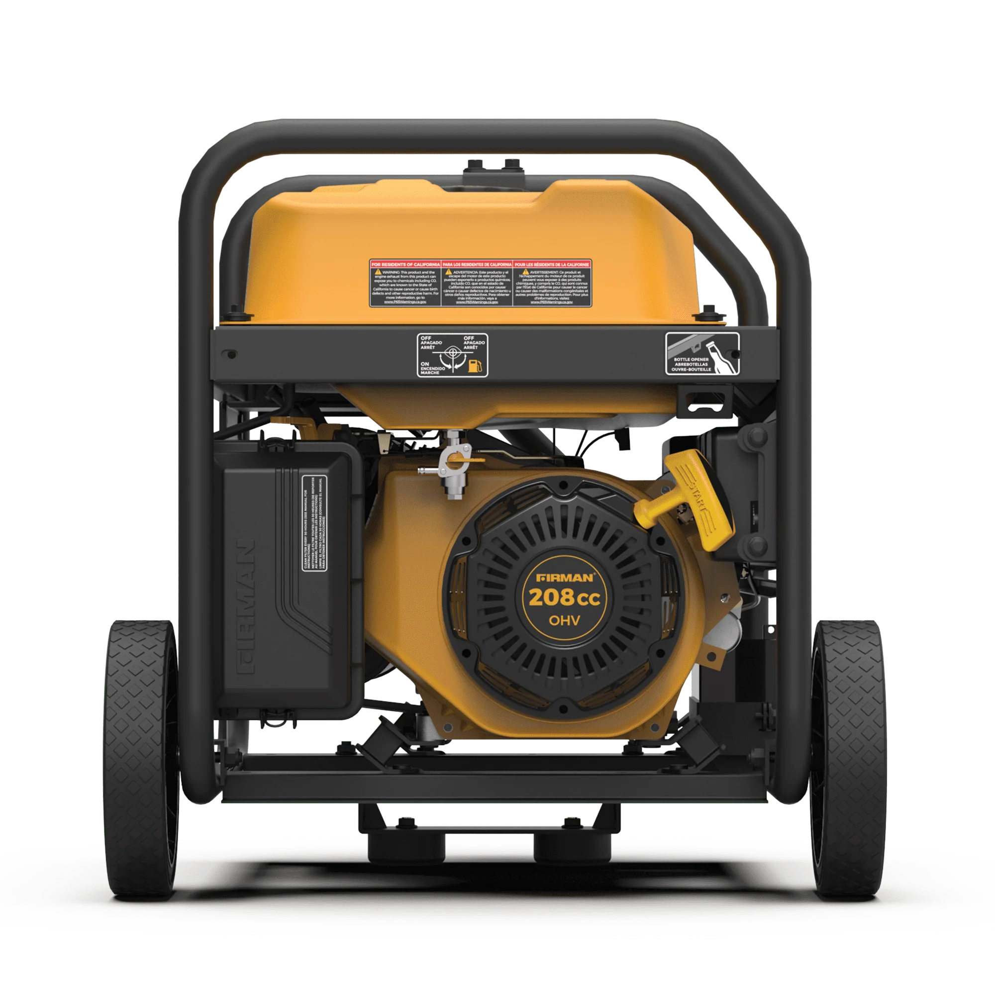 FIRMAN P03619 4550/3650 Watt 30A 120/240V Remote Start Gas Portable Generator cETL Certified With Wheel Kit