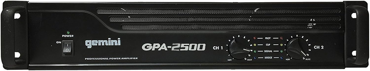 Gemini GPA-2500 3000W Professional DJ Power Amplifier