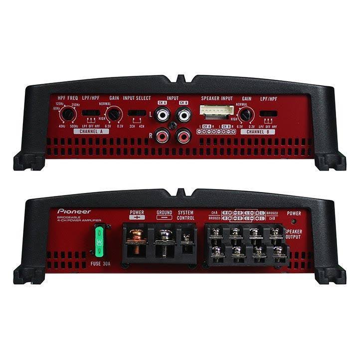 Pioneer GM A4704 GM Series Class AB Amp 4 Channels 520 Watts Max