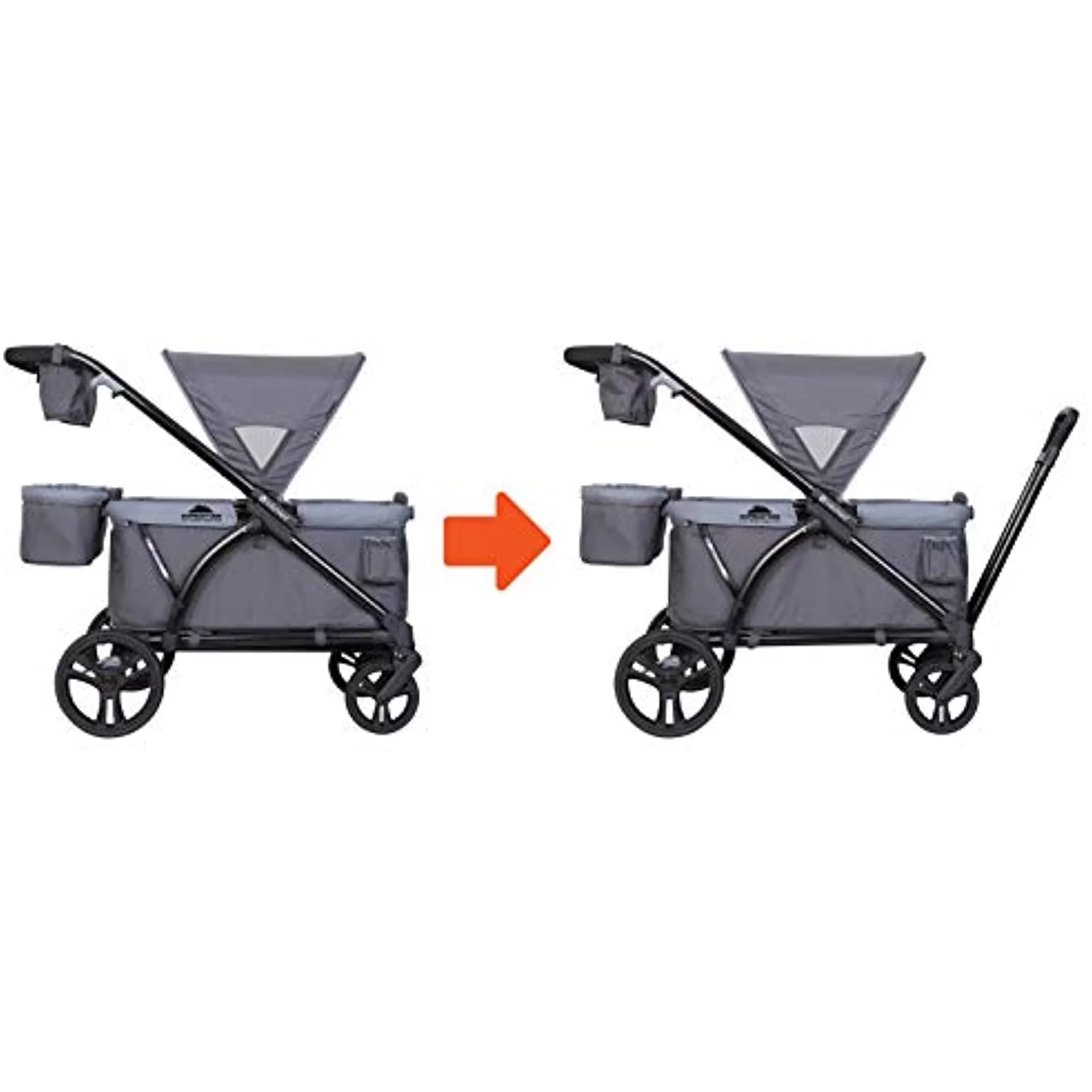 Baby Trend Expedition Wagon Stroller, Solid Print Gray - Radiant Selections