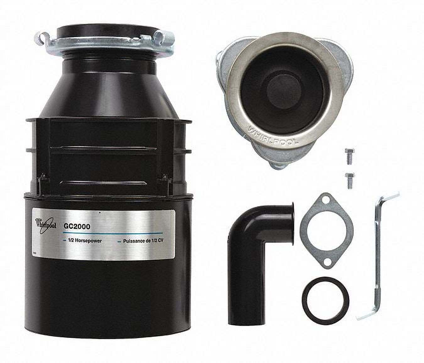 Whirlpool Disposer,1/2 HP,115V  WG1202XH