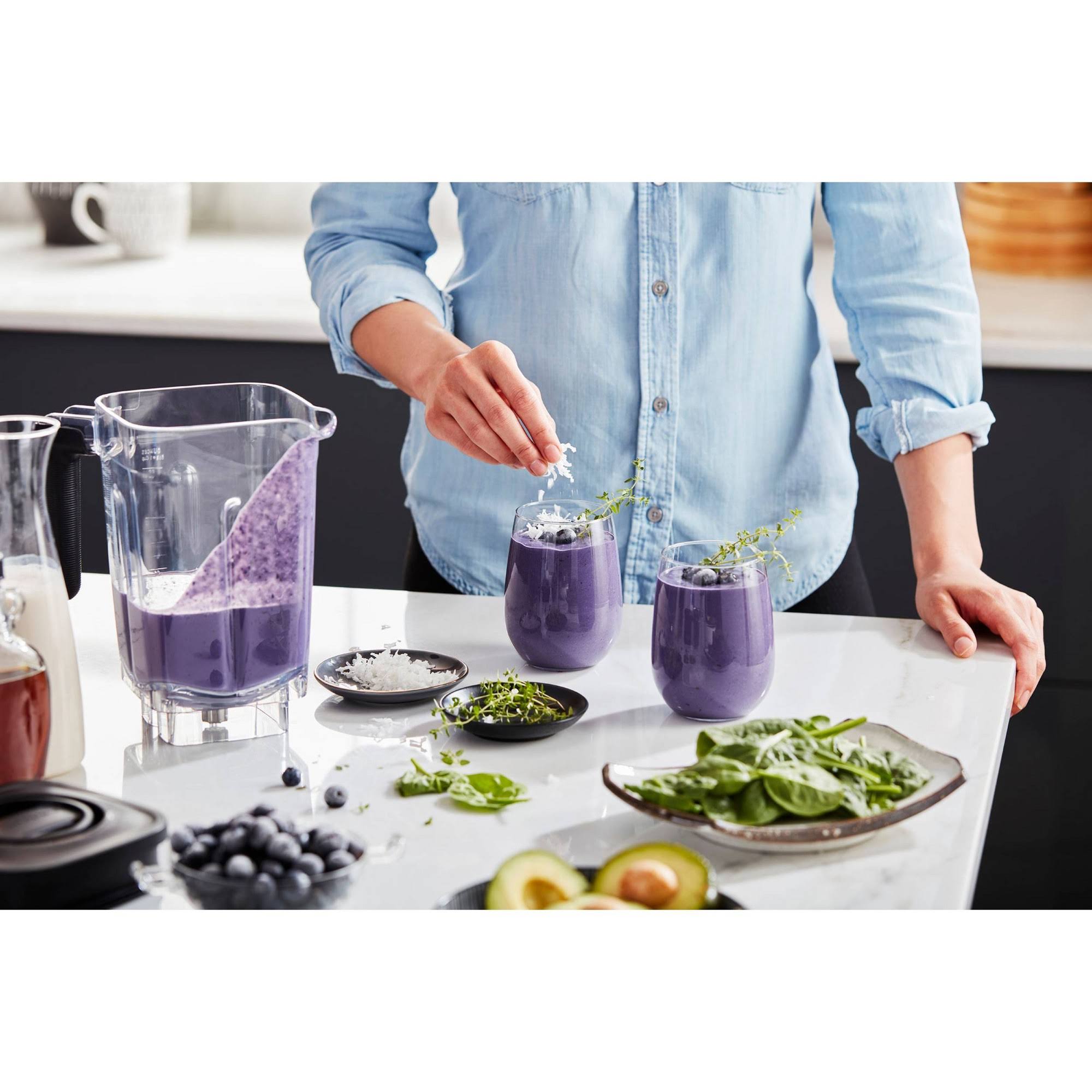KitchenAid KSB4027PA K400 Countertop Blender, 56 oz, Passion Red