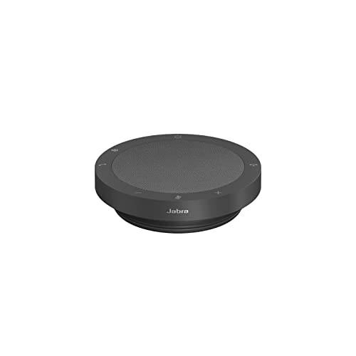 Jabra Speak2 40 Portable Speakerphone - 4 Noise-Cancelling Mics, Full-Range 50mm Portable Speaker, Wideband Audio and USB-A and USB-C Connections