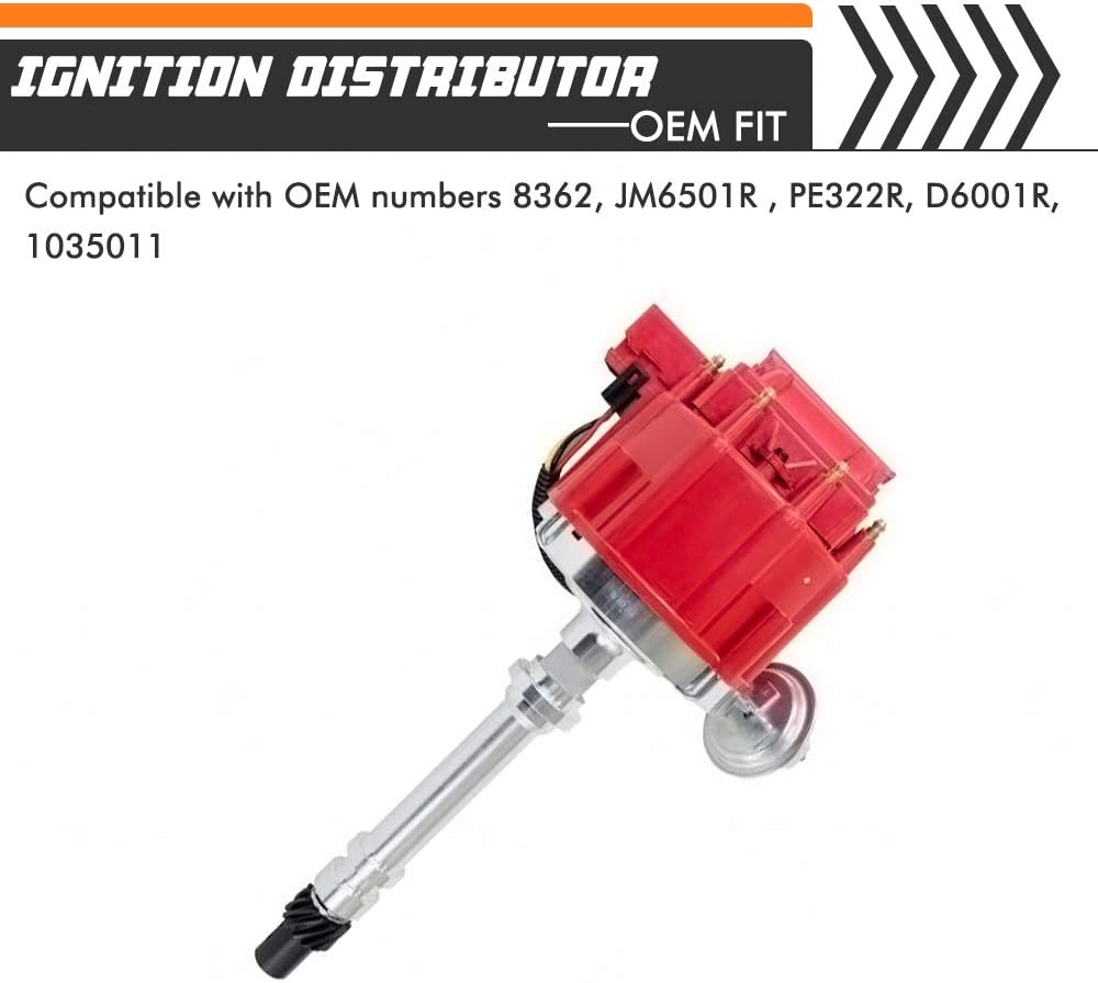 Performance HEI Ignition Distributor fits for Chevy GM SBC BBC 7500RPM V8 65k Coil 283 305 307 327 350 400 Small Blocks and 396 427 454 Big Blocks