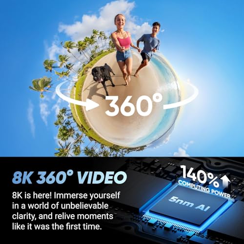Insta360 X4 Motorcycle Bundle- 8K Waterproof 360 Action Camera, 4K Wide-Angle Video, Invisible Selfie Stick, Removable Lens Guards