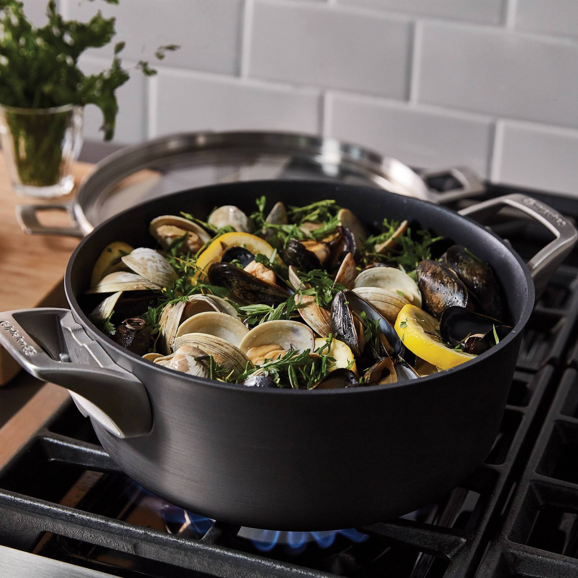 Calphalon Premier Space Saving Nonstick 5qt Dutch Oven with Cover