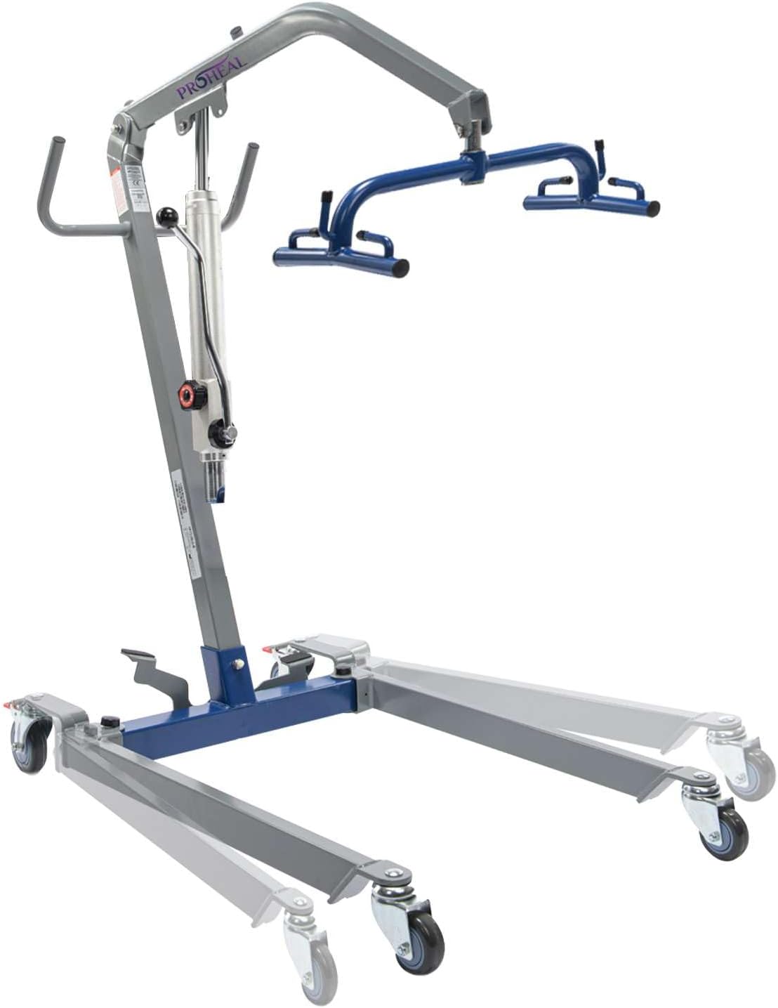 Hydraulic Patient Lift for Home Use - 400 lb Weight Capacity with 6 Point Spreader - Manual Full Body Lifter for Handicapped, Senior