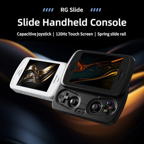 RG Slide Handheld Game Console RG Slide 4.7-inch LTPS In-Cell display 1280*960 Screen Retro Game Console 128G UFS2.2 Card Portable Arcade Video