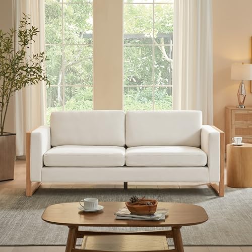 Christopher Knight Home Bricez 79" Sofa Couch, Cozy Upholstered 3-Seater Sofa, Oversized Loveseat, Comfy Fabric Couches for Living Room and Office