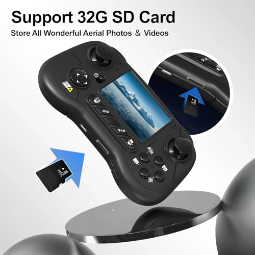 TD31LCD Drone with Camera for Adults, Drones with LCD Screen Remote Control, Real-time Transmission, Brushless Motor, Fine Tuning Function