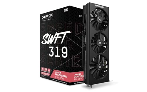 XFX Swift AMD Radeon RX 9060 XT OC White Gaming Edition with 8GB GDDR6 HDMI 2xDP, AMD RDNA 4 RX 9060XT RX-96TSW8GWQ