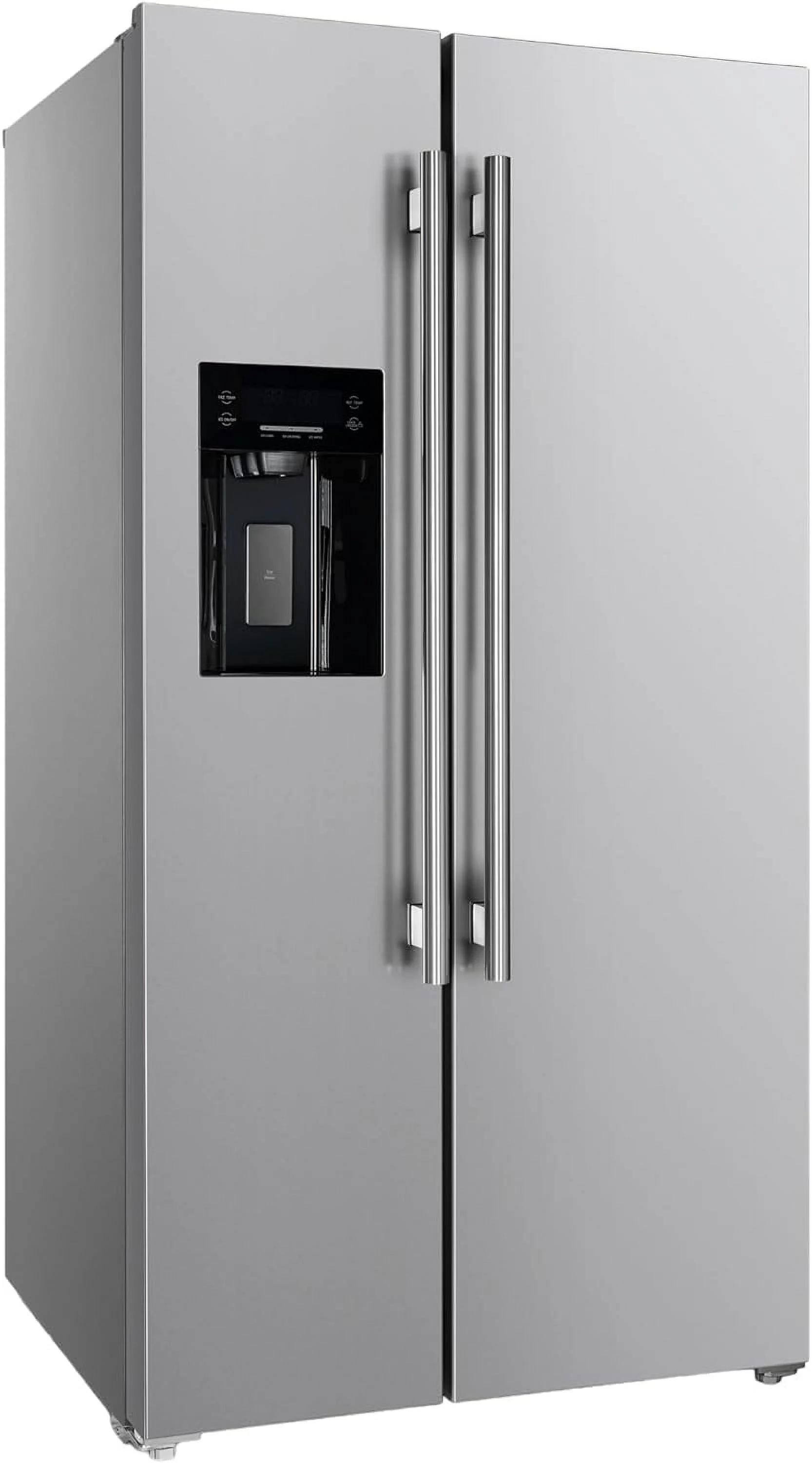 Salerno 36" Side by Side 20 Cu.Ft Stainless Steel Refrigerator with Ice Maker