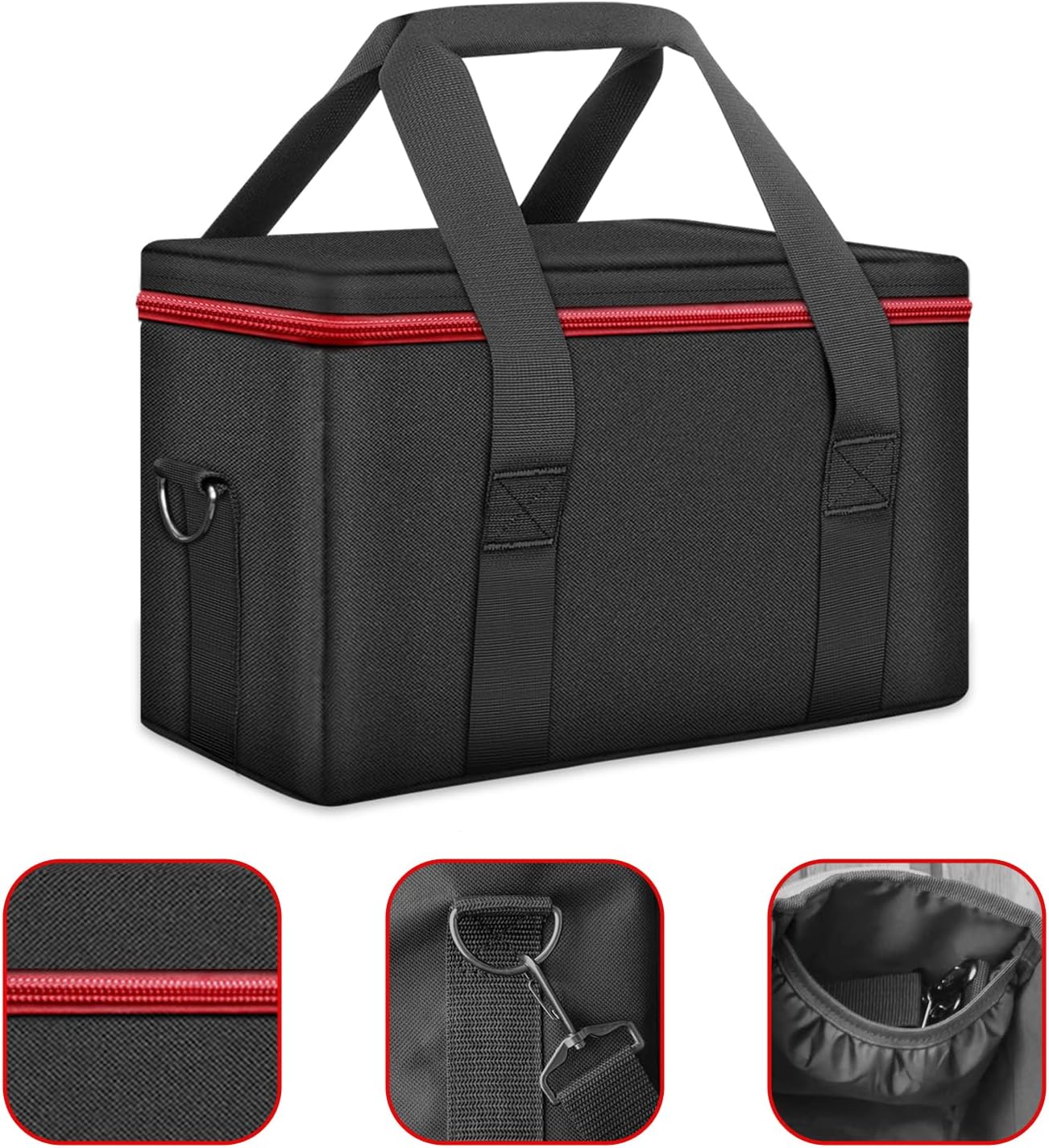 500W Portable Power Station with Carry Bag, 296Wh Solar Generator Backup Battery Pack with 110V/500W AC Outlet