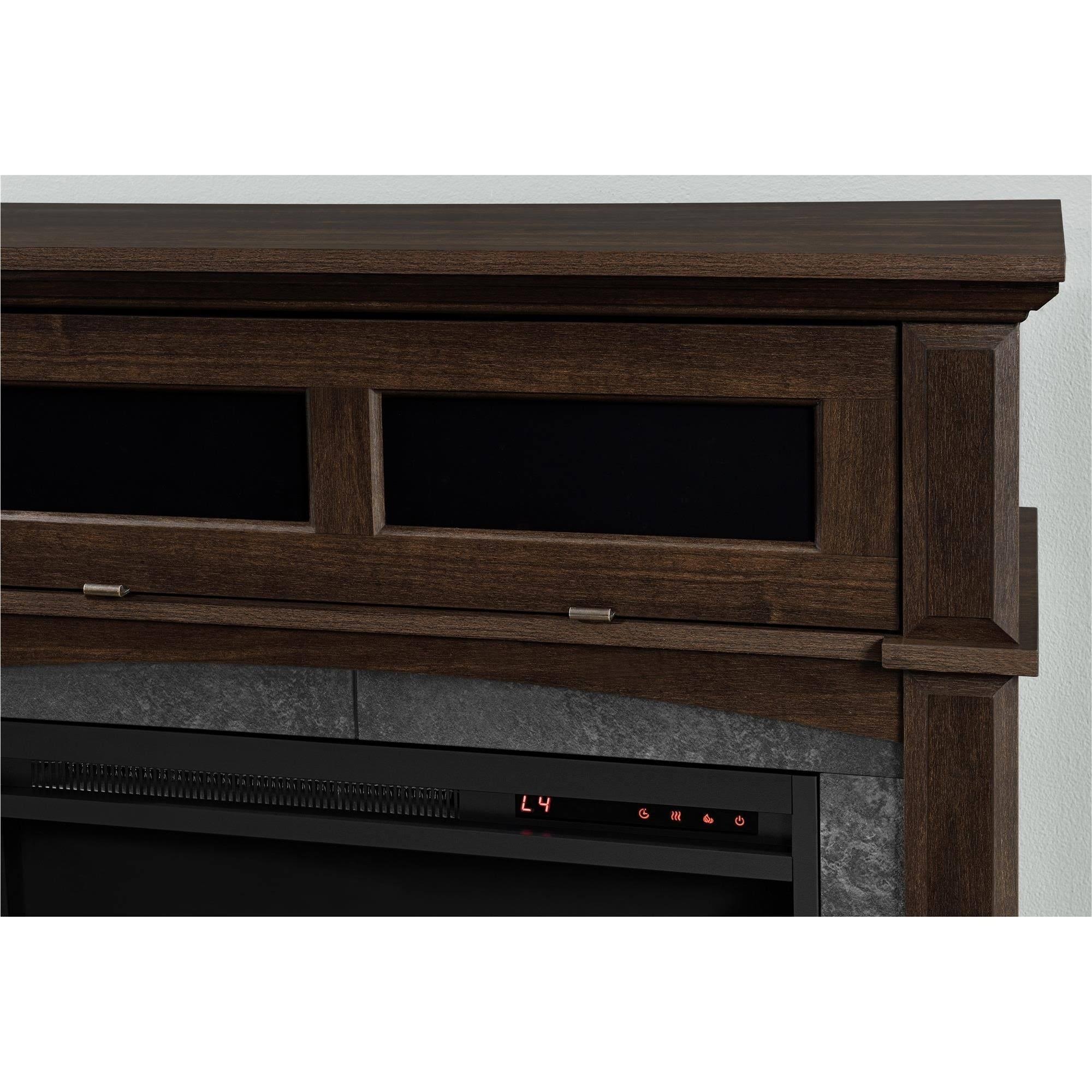 Ameriwood Home Thompson Place Media Fireplace for TVs Up to 37x22 Cherry